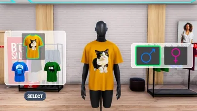 Tangkapan layar Clothing Outlet Simulator