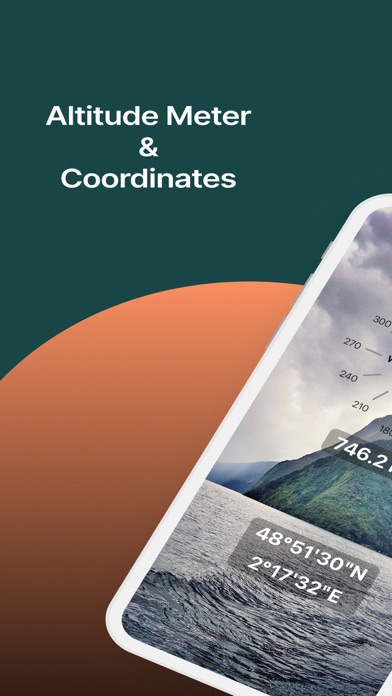 ภาพหน้าจอของ Altitude Meter & Coordinates