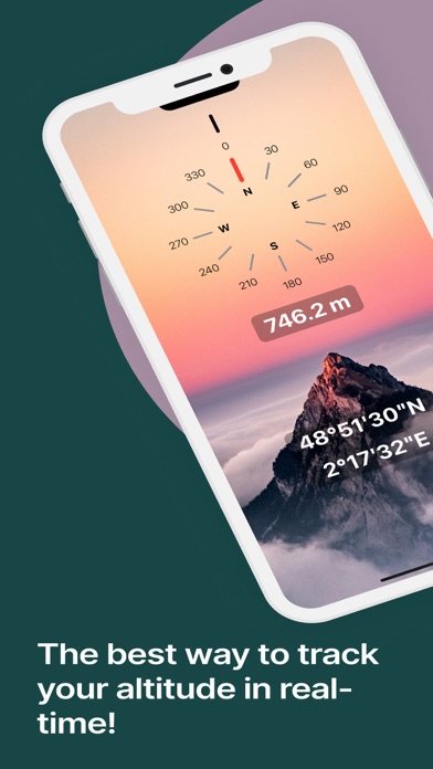 ภาพหน้าจอของ Altitude Meter & Coordinates