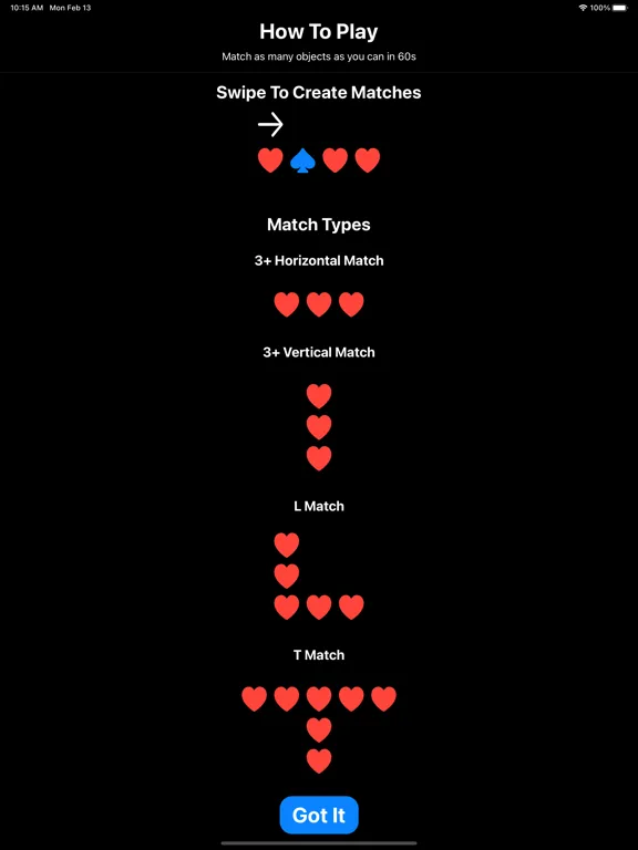 ภาพหน้าจอของ Match Fast iPad 