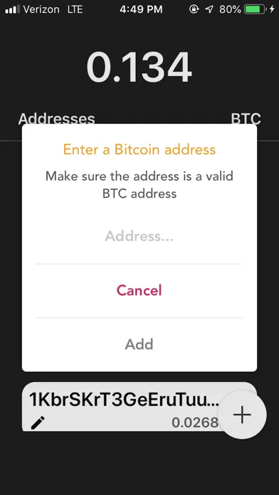 Скриншоты Bitcoin Address Tracker