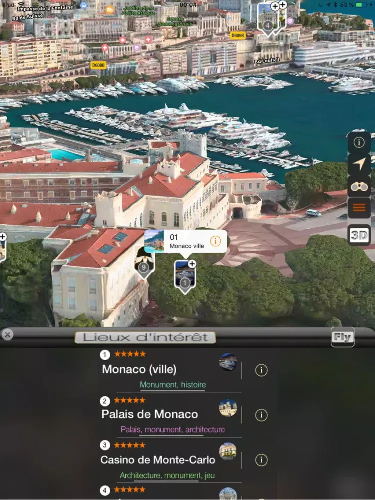 Скриншоты MONACO 3D iPad 