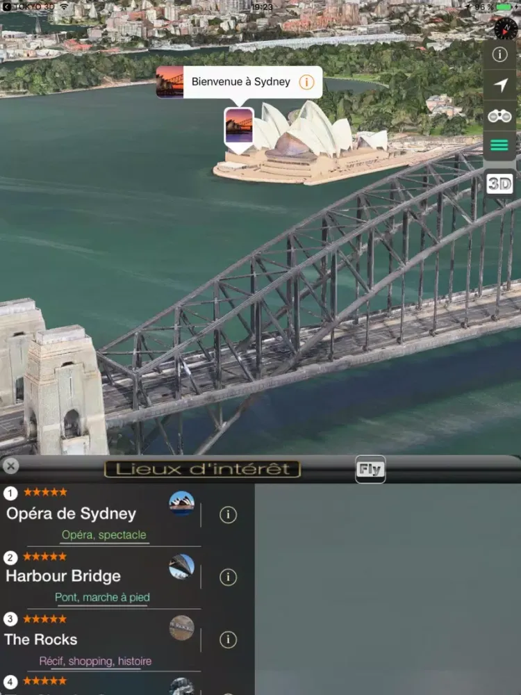 Captures d'écran de SYDNEY 3D iPad 
