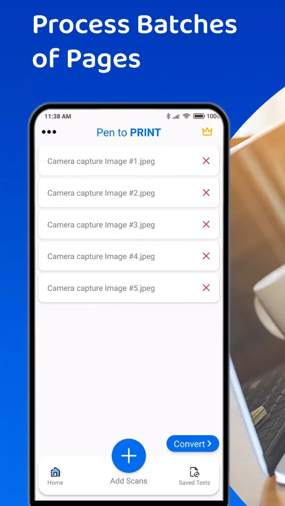 ภาพหน้าจอของ PenToPRINT Handwriting to Text