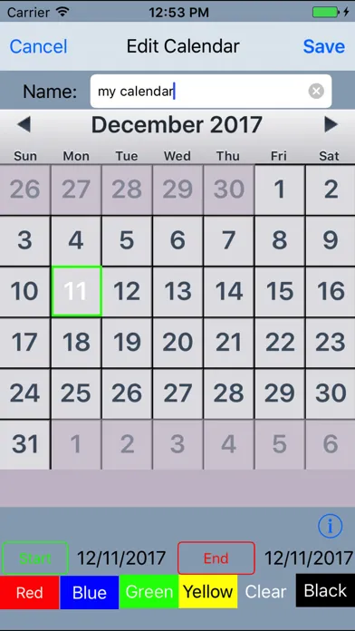 Emergency Calendar (eCal) Screenshots