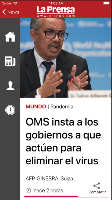 Zrzuty ekranu La Prensa para iPad