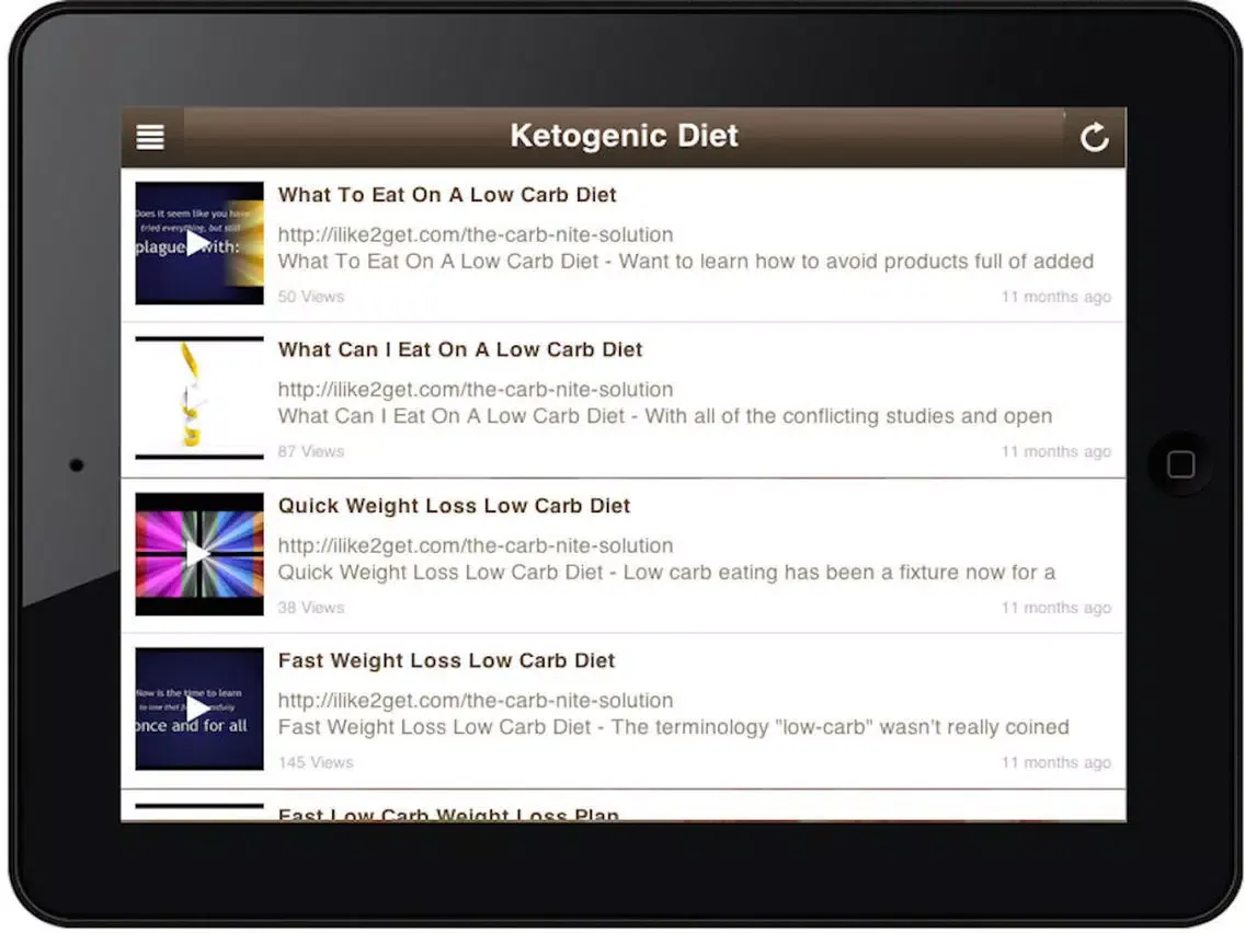 Ketogenic Diet: LCHF Keto Diet and Low Carb Diet iPad Screenshots