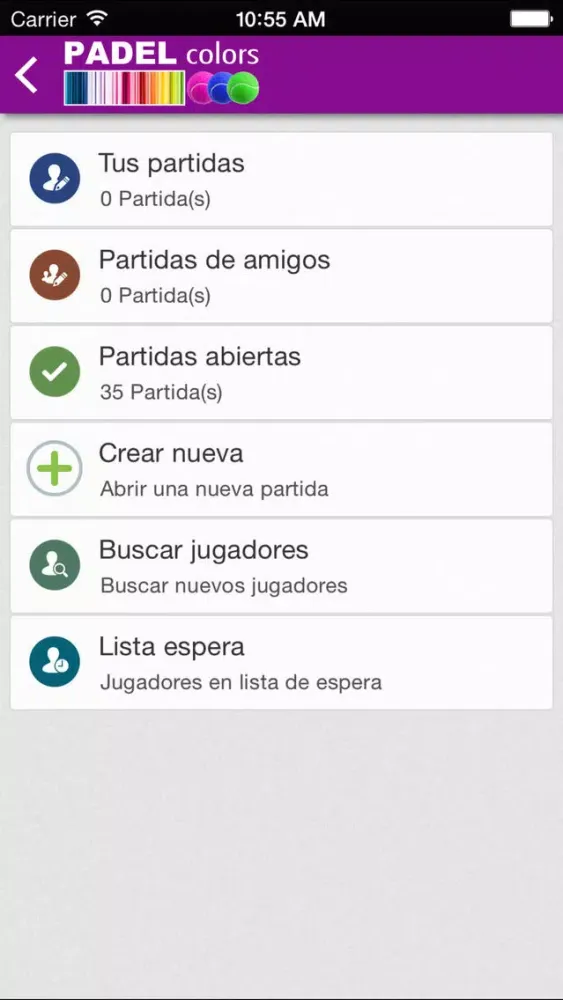 Screenshot di Padel Colors
