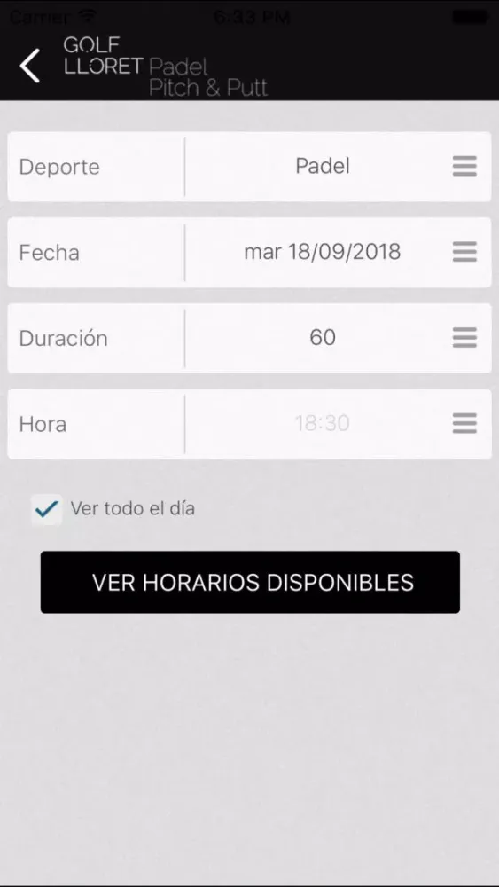 Padel Golf Lloret应用截图