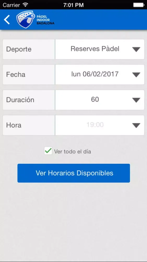 Ảnh chụp màn hình của Padel Indoor Badalona