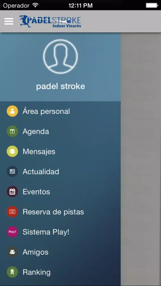 Capturas de tela do Padel Stroke Indoor Vinaròs
