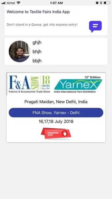 Screenshot di Textile Fairs India