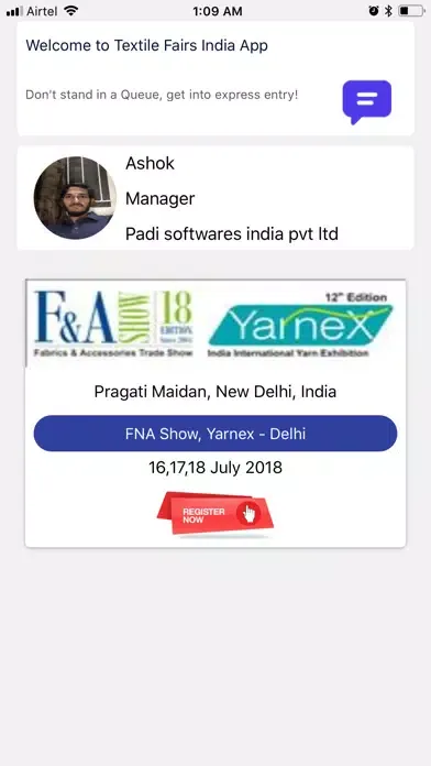Screenshot di Textile Fairs India