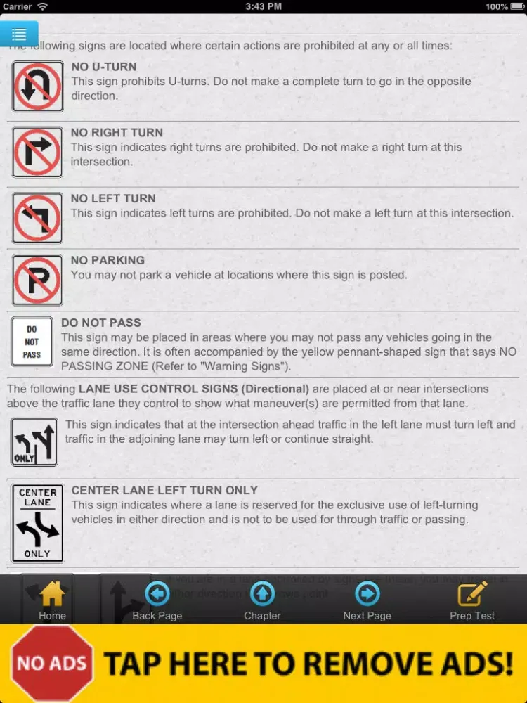 Tangkapan skrin Pennsylvania Driver Manual Free iPad 