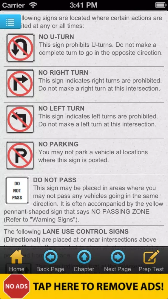 Tangkapan skrin Pennsylvania Driver Manual Free