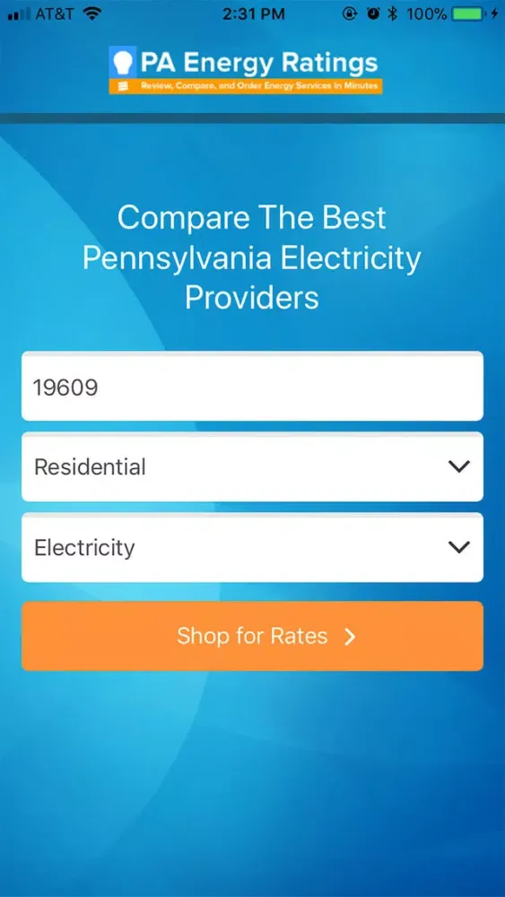 Ảnh chụp màn hình của PA Energy Ratings