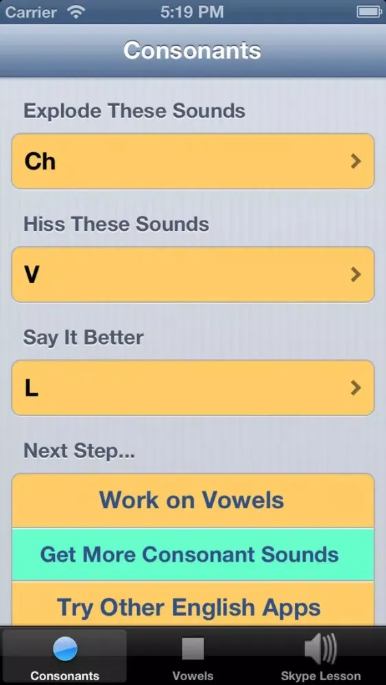 American English: Vietnamese سکرین شاٹس