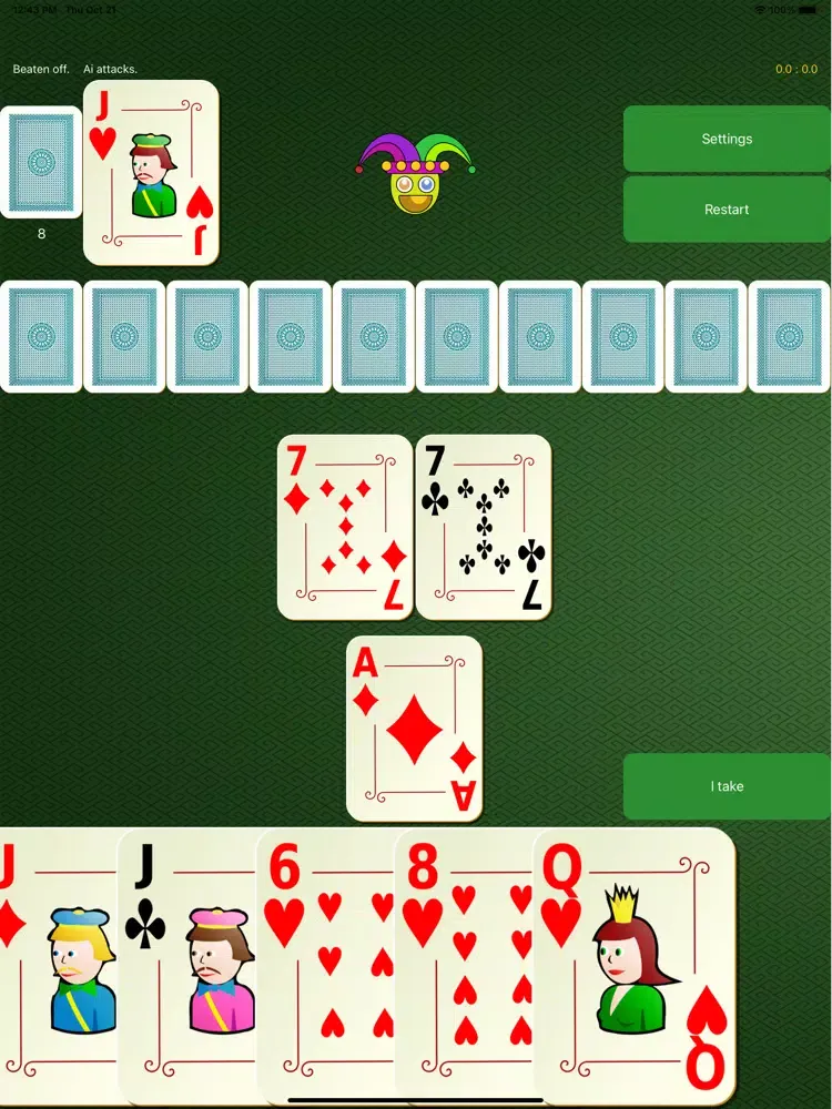 Ảnh chụp màn hình của Durak Russian Soviet Card Game iPad 