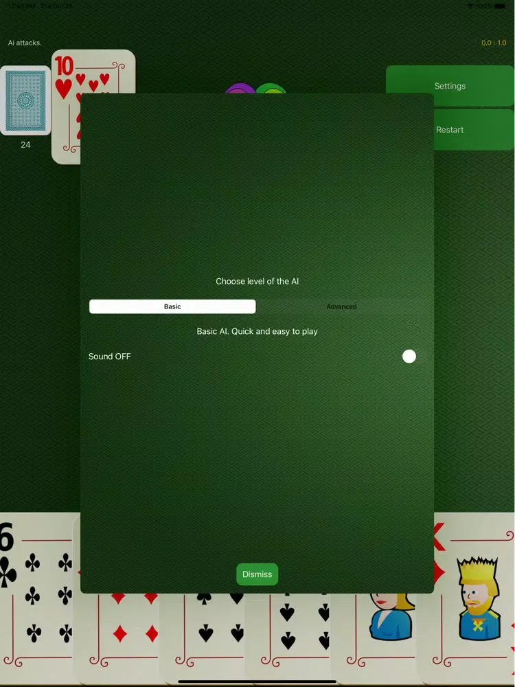 Ảnh chụp màn hình của Durak Russian Soviet Card Game iPad 
