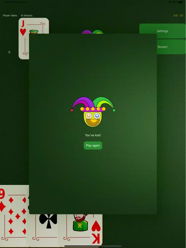 Ảnh chụp màn hình của Durak Russian Soviet Card Game iPad 