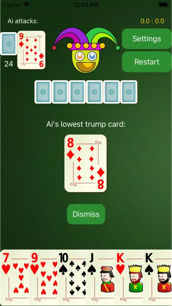 Ảnh chụp màn hình của Durak Russian Soviet Card Game