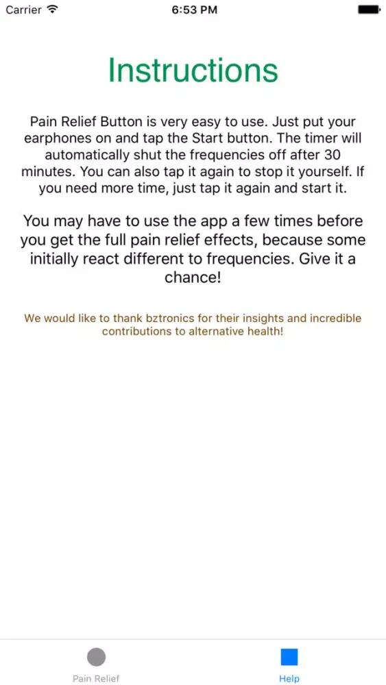 Pain Relief Button سکرین شاٹس