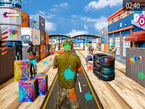ภาพหน้าจอของ Paintball shootout-Color blast iPad 