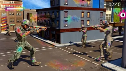 ภาพหน้าจอของ Paintball shootout-Color blast