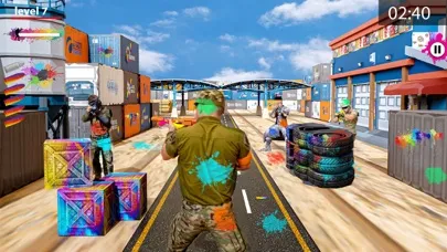 ภาพหน้าจอของ Paintball shootout-Color blast