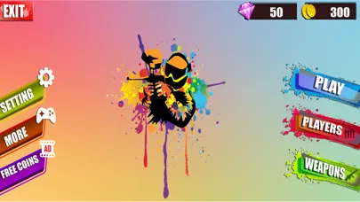 ภาพหน้าจอของ Paintball shootout-Color blast