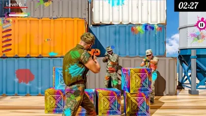 ภาพหน้าจอของ Paintball shootout-Color blast