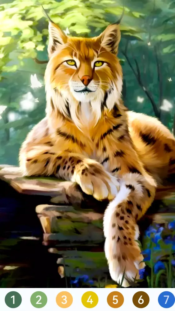 Zrzuty ekranu Animal Paint by Number Game