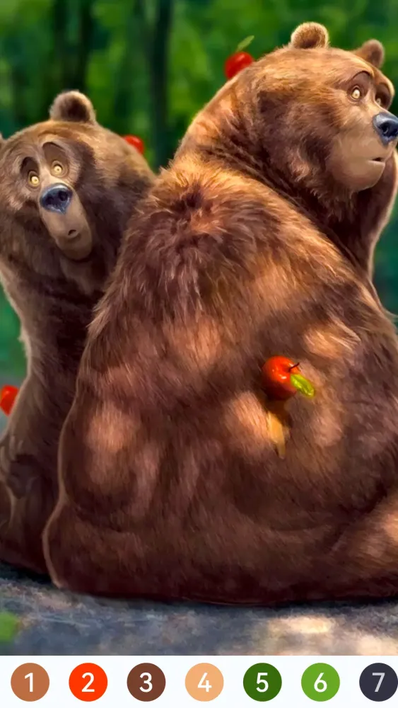 Zrzuty ekranu Animal Paint by Number Game