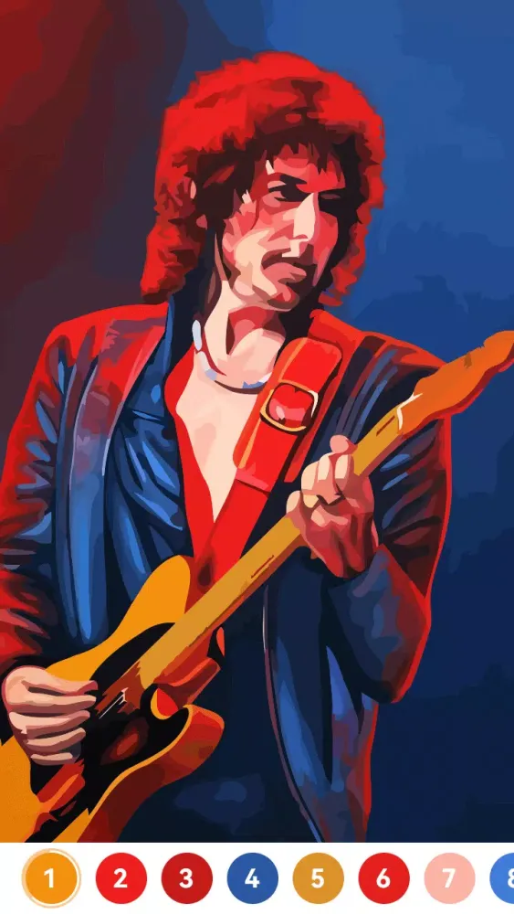 Celebrity Paint by Number Game Screenshots