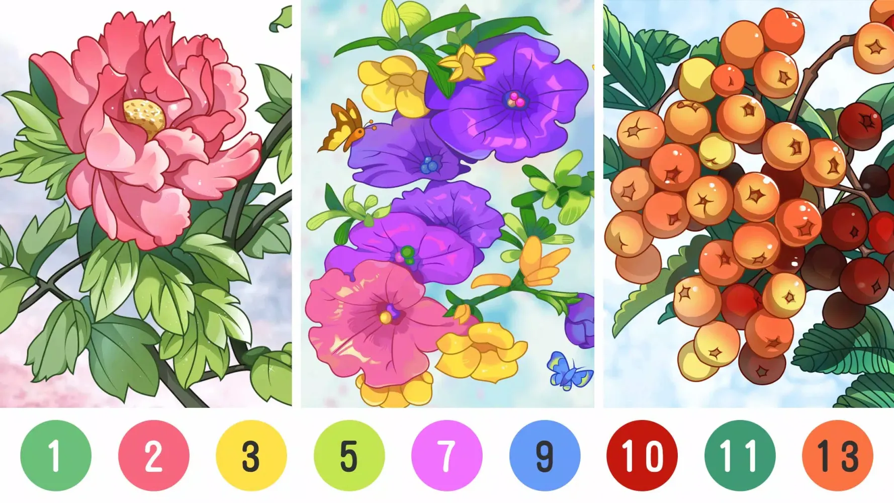 Tangkapan layar Coloring by number