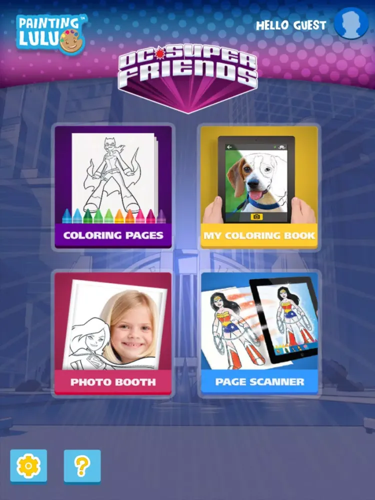 Screenshot di DC Super Friends by Painting Lulu iPad 