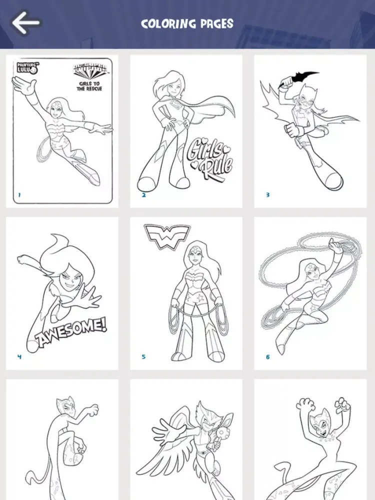 Screenshot di DC Super Friends by Painting Lulu iPad 