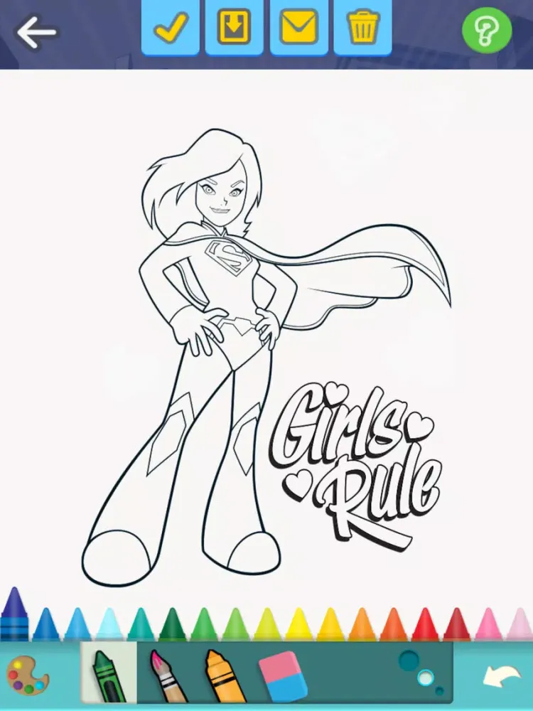Screenshot di DC Super Friends by Painting Lulu iPad 