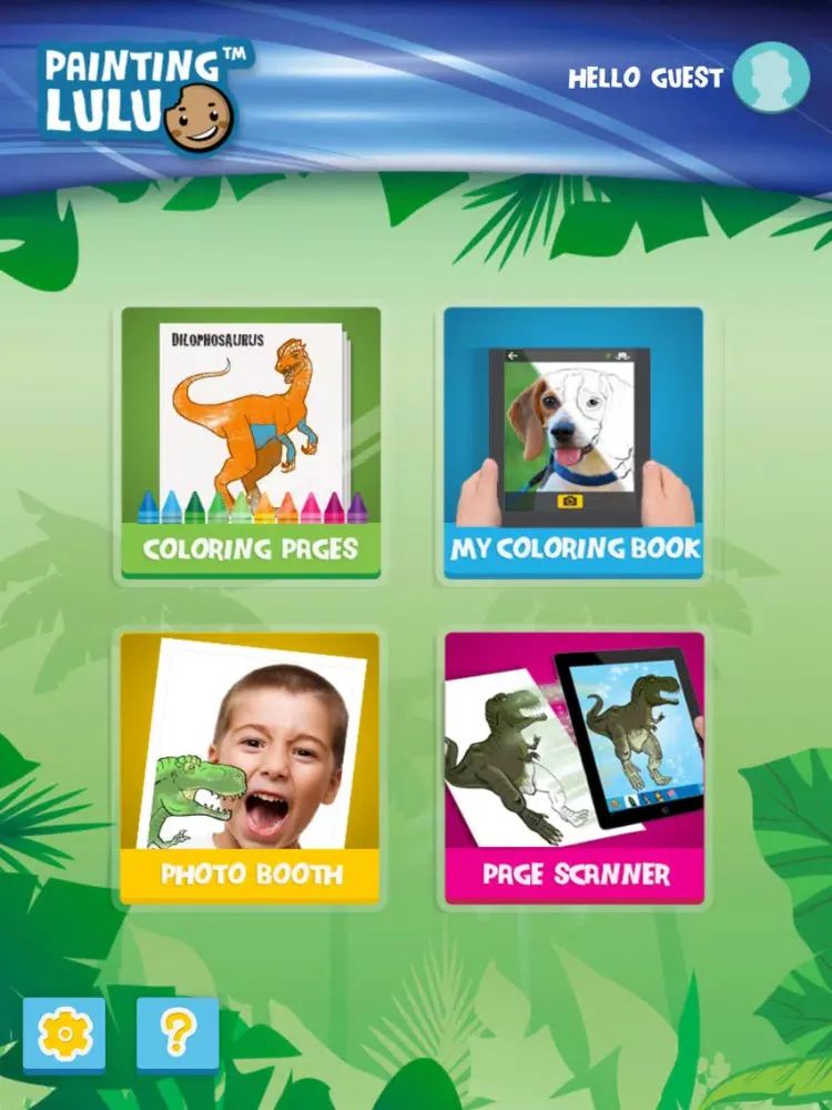تصاویر Painting Lulu Dinosaurs App iPad 