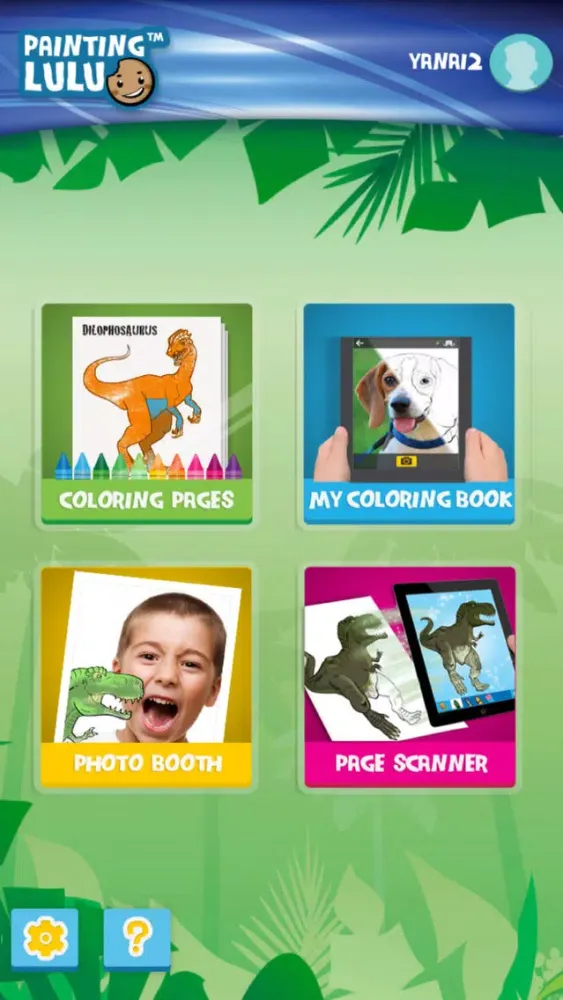 تصاویر Painting Lulu Dinosaurs App