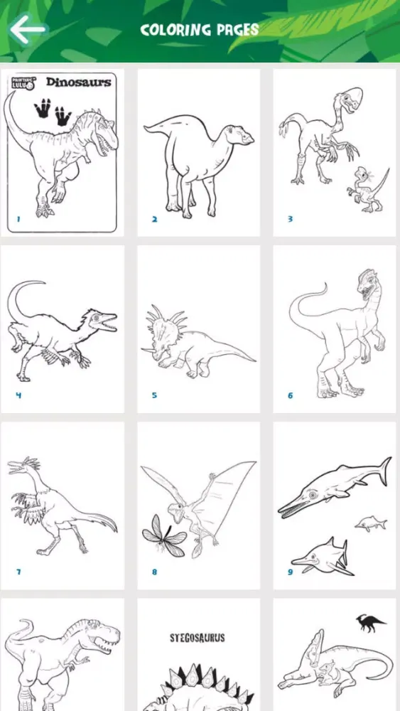 تصاویر Painting Lulu Dinosaurs App