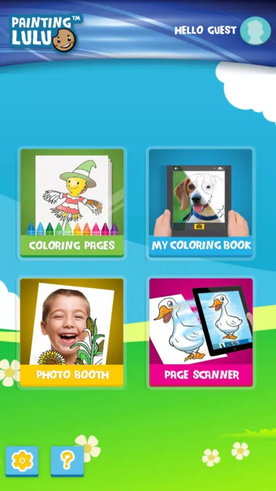 Ảnh chụp màn hình của Painting Lulu Farm Animals App