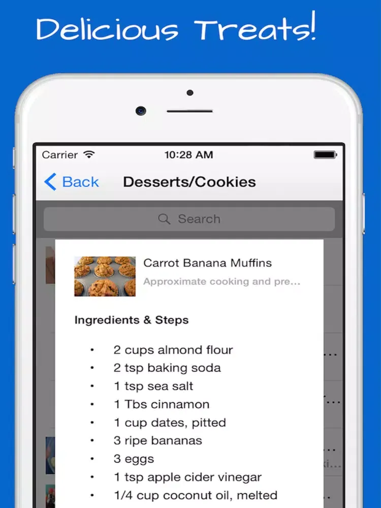 Paleo Desserts Recipes + bonus diet cookies, breads, flour, pasta, drinks and smoothies. iPad  スクリーンショット