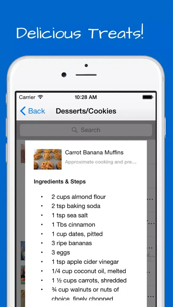 Paleo Desserts Recipes + bonus diet cookies, breads, flour, pasta, drinks and smoothies. スクリーンショット