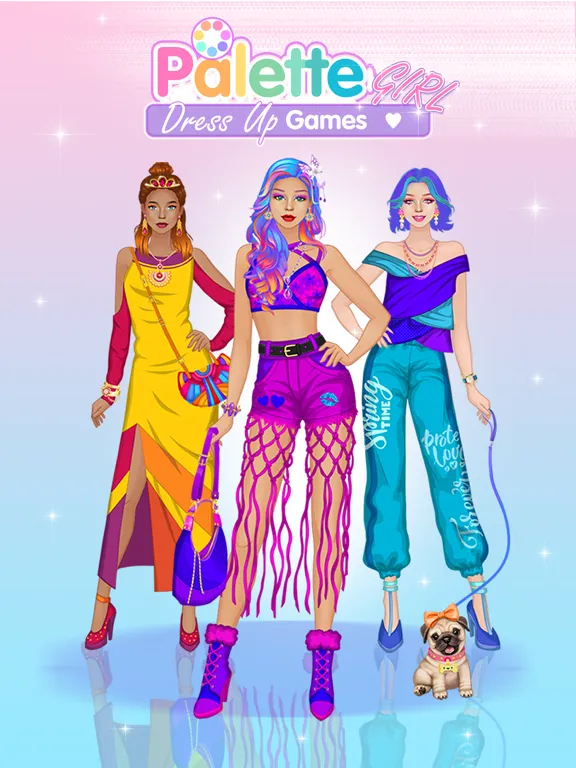 تصاویر Palette Girl Dress Up Games iPad 