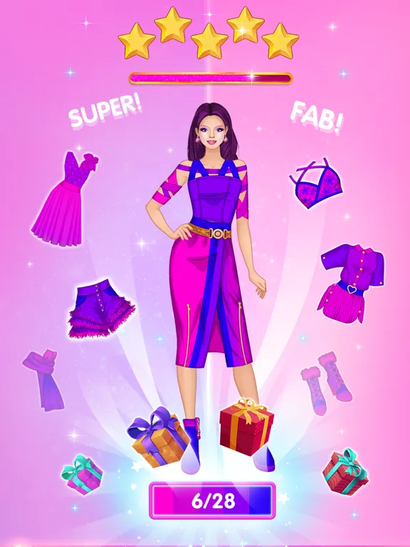 تصاویر Palette Girl Dress Up Games iPad 