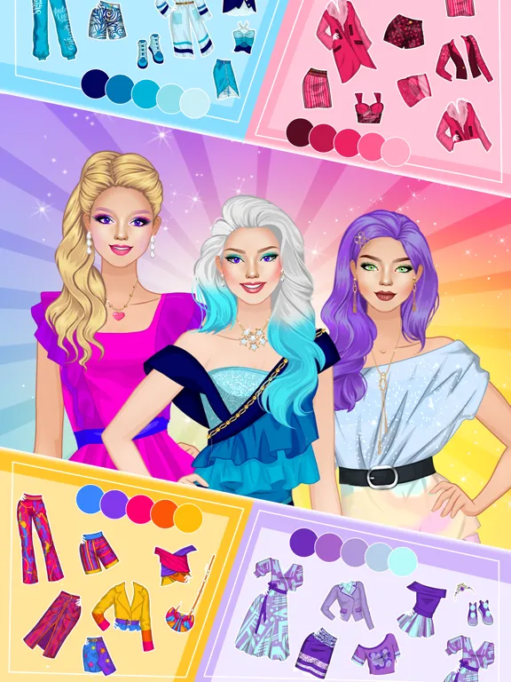 تصاویر Palette Girl Dress Up Games iPad 