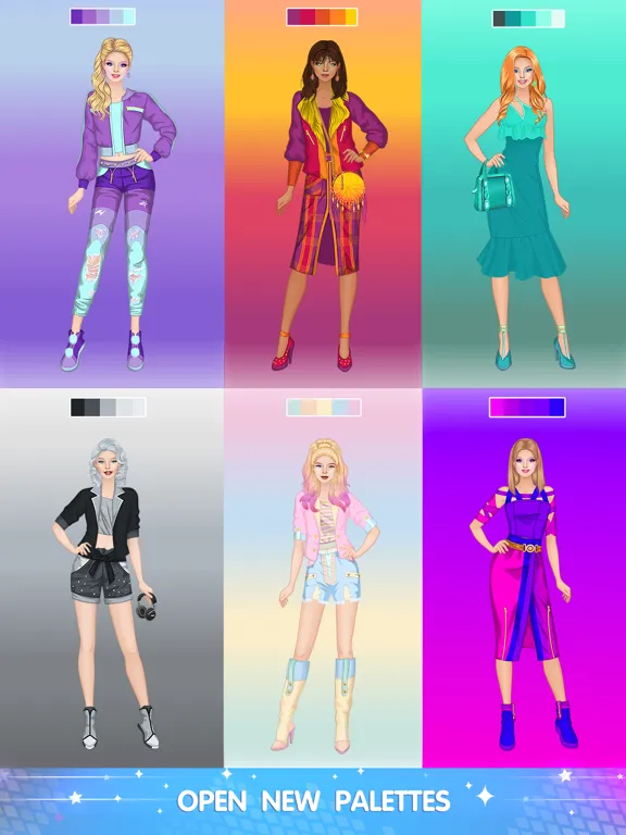 تصاویر Palette Girl Dress Up Games iPad 