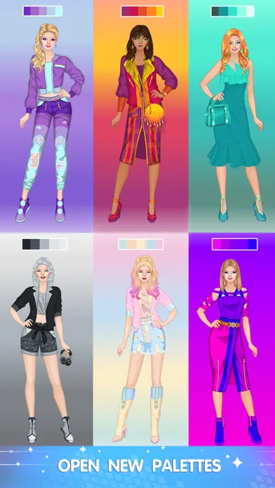 تصاویر Palette Girl Dress Up Games
