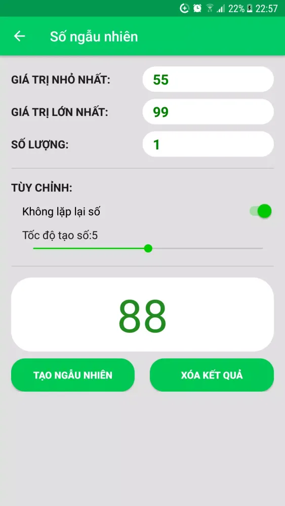 Tangkapan skrin Ngau Nhien - Randomizer